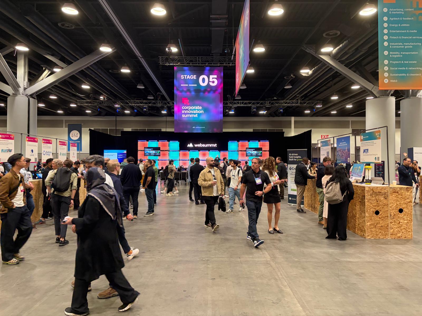 The Web Summit exhibition floor