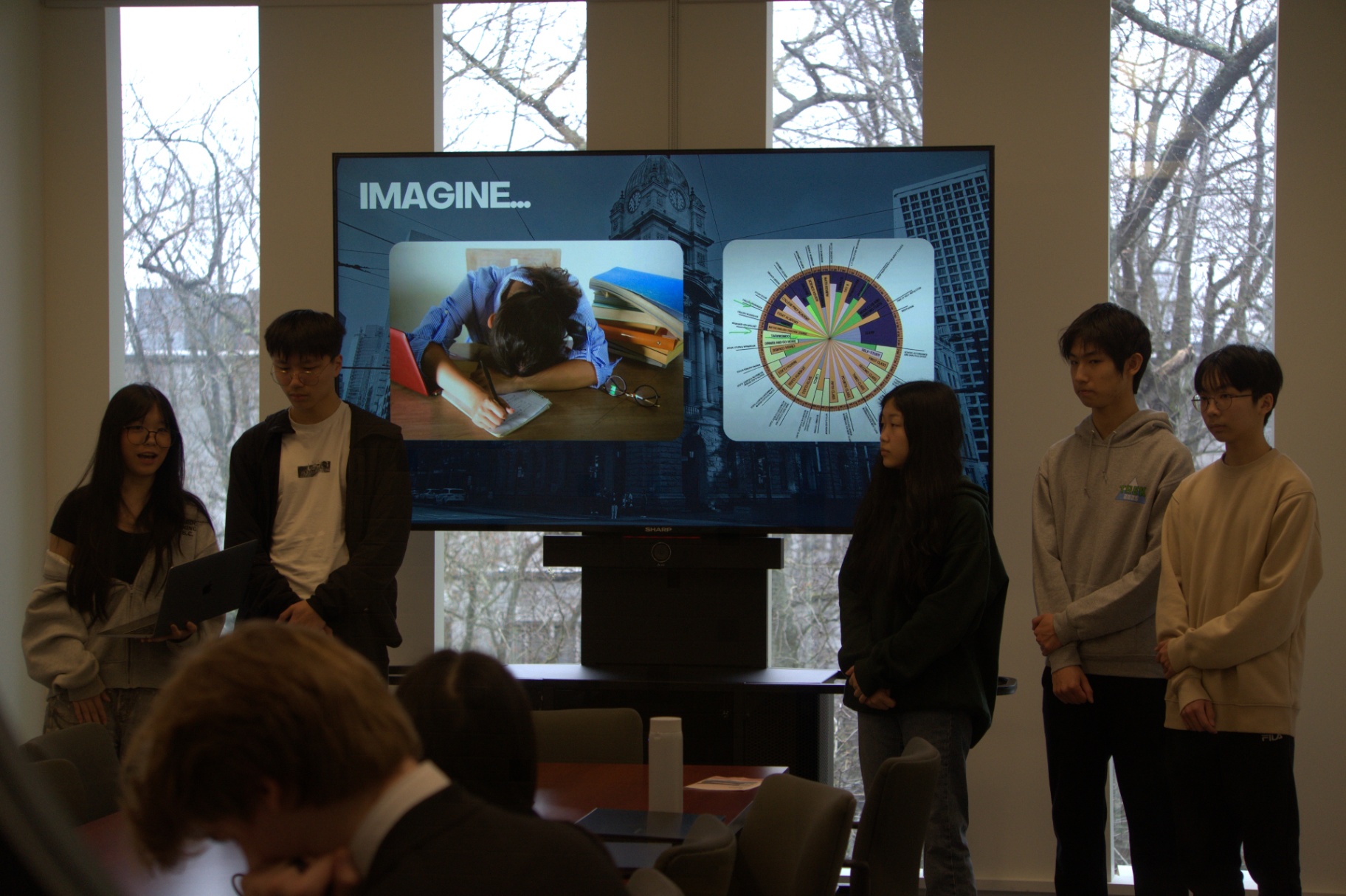 Writers presenting their work